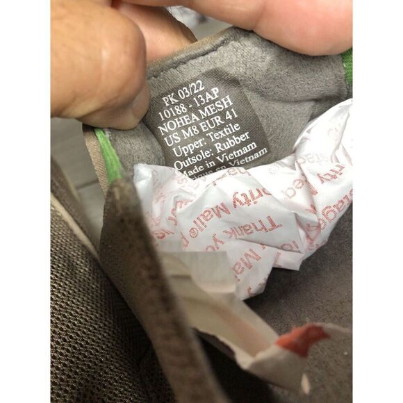 Olukai Nohea Mesh Mustang Lime Textile Slip On Casual Sneakers Men Sz 8M US/41EU - Picture 9 of 16